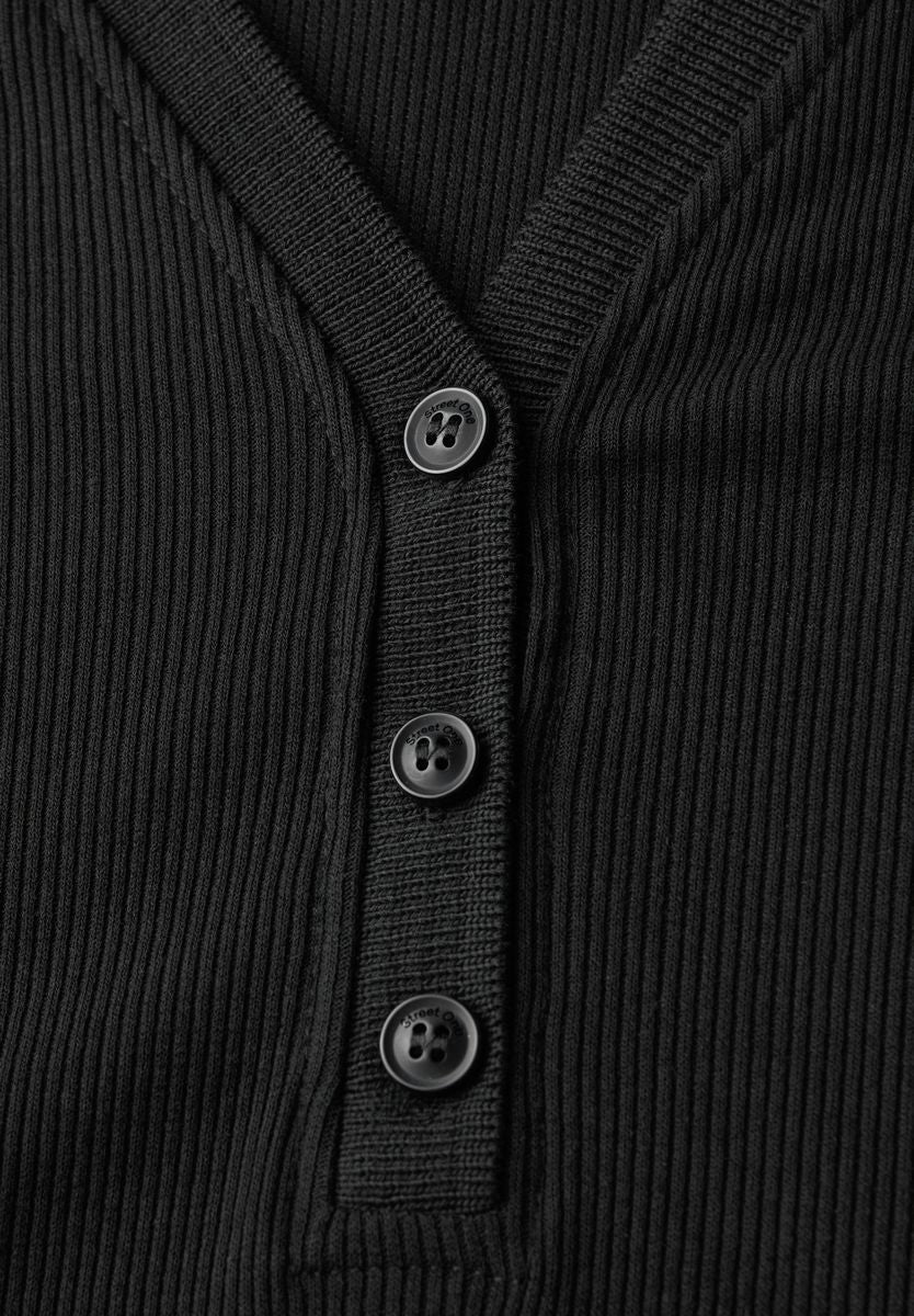 Polokleid mit Rippstruktur