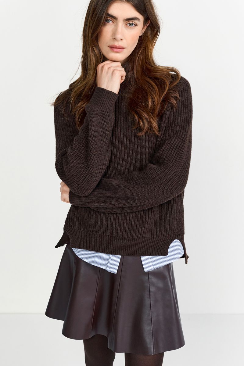 Fake Leather Skirt