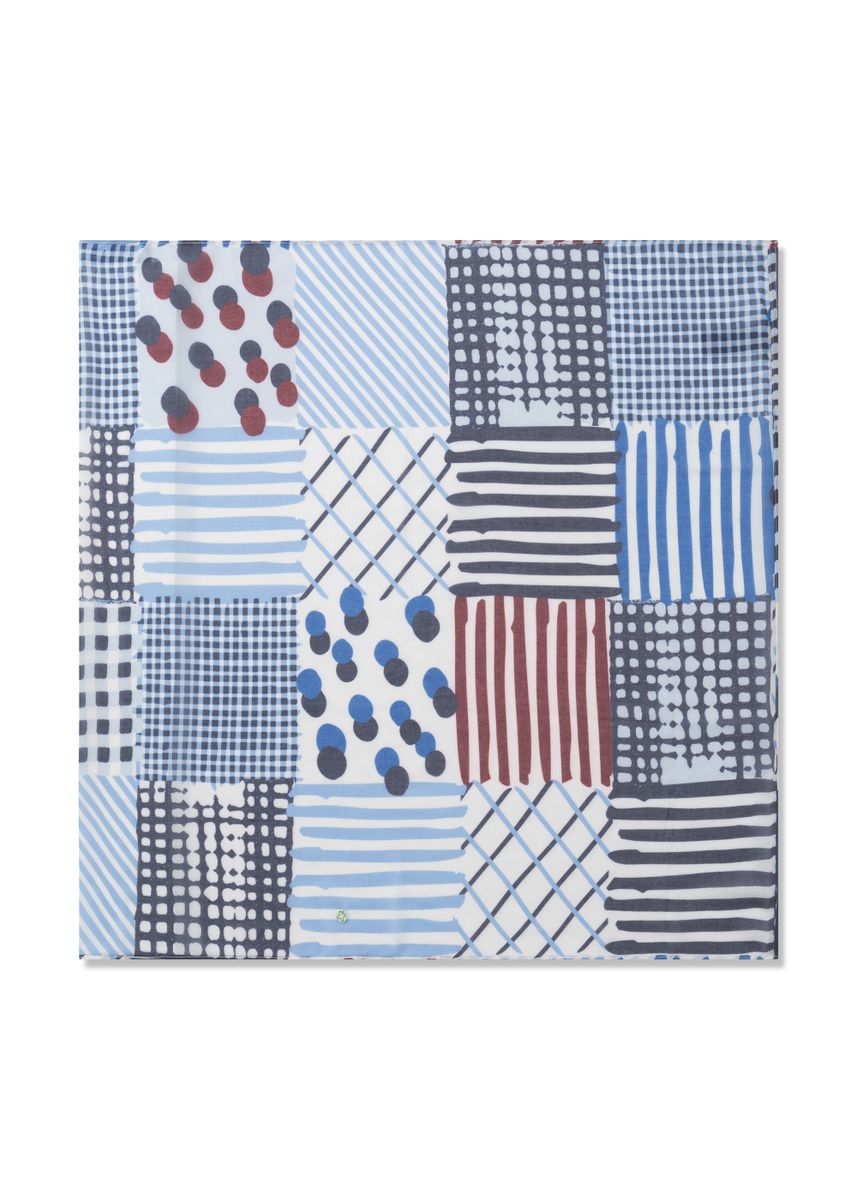 Loop-Schal aus recyceltem Polyester mit graphischem Muster