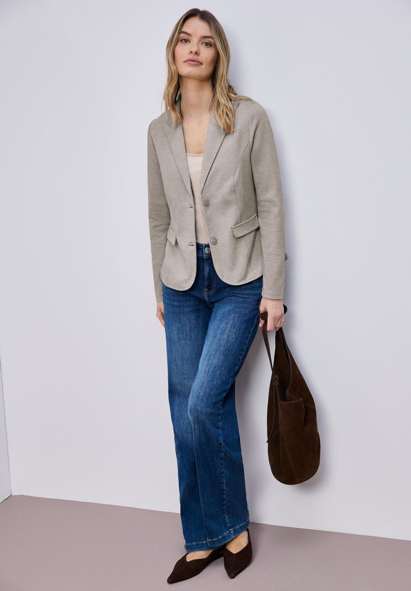 Basic Piqué Blazer