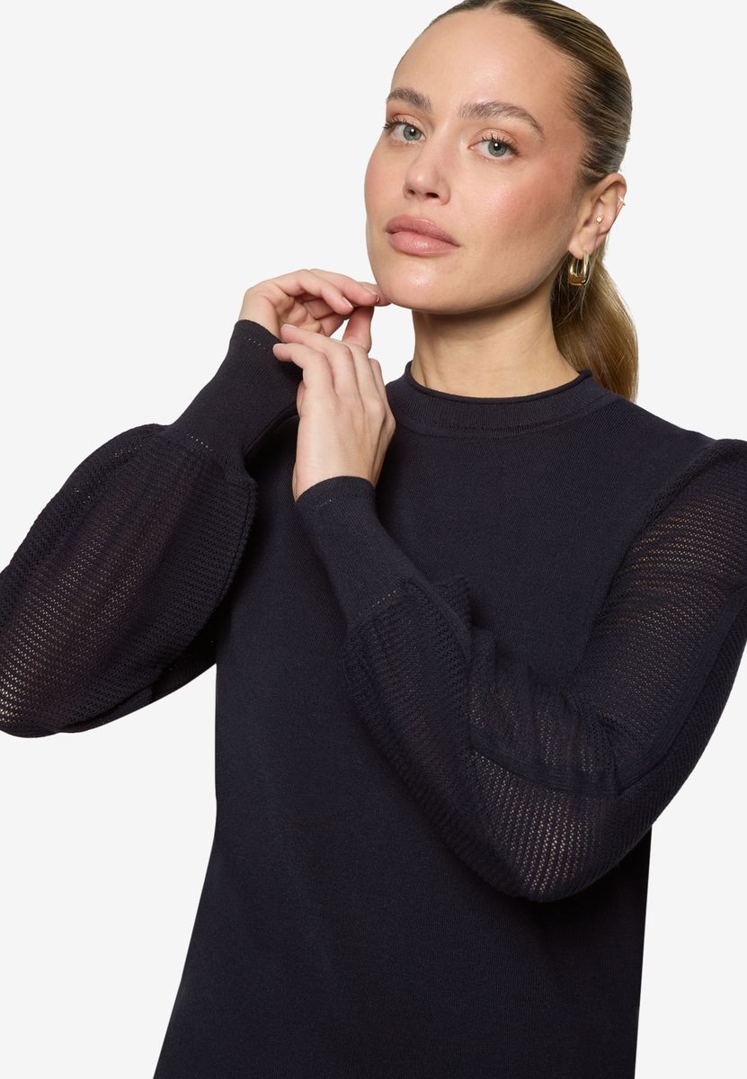 Pullover mit hohem Kragen