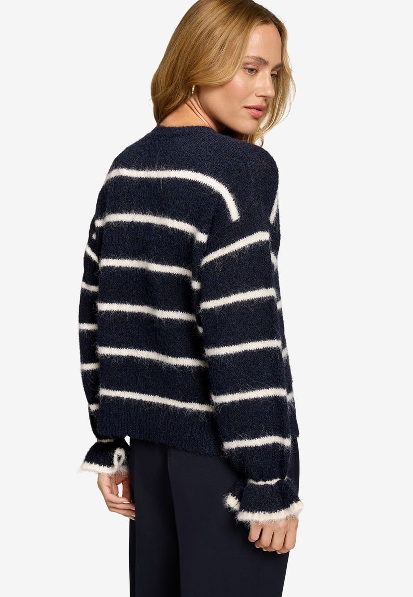 Pullover gestreift mit Wolle