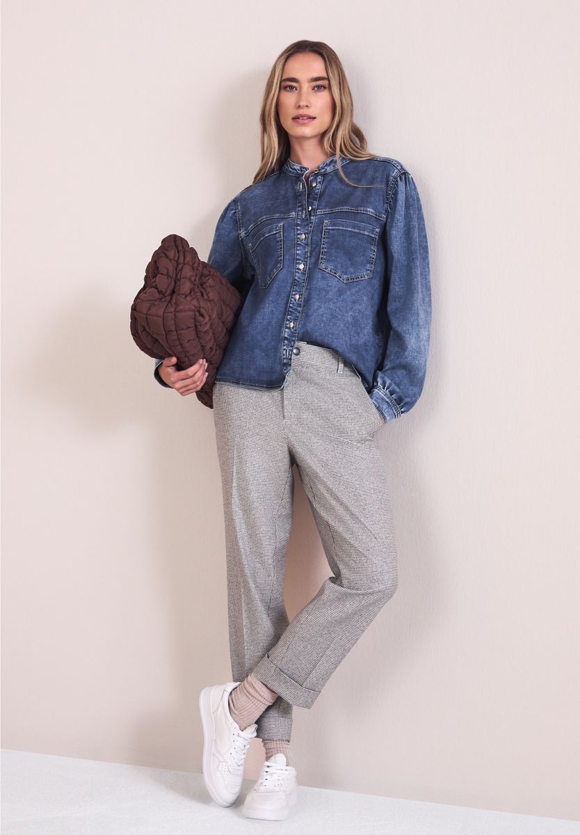 Bluse mit Brusttaschen