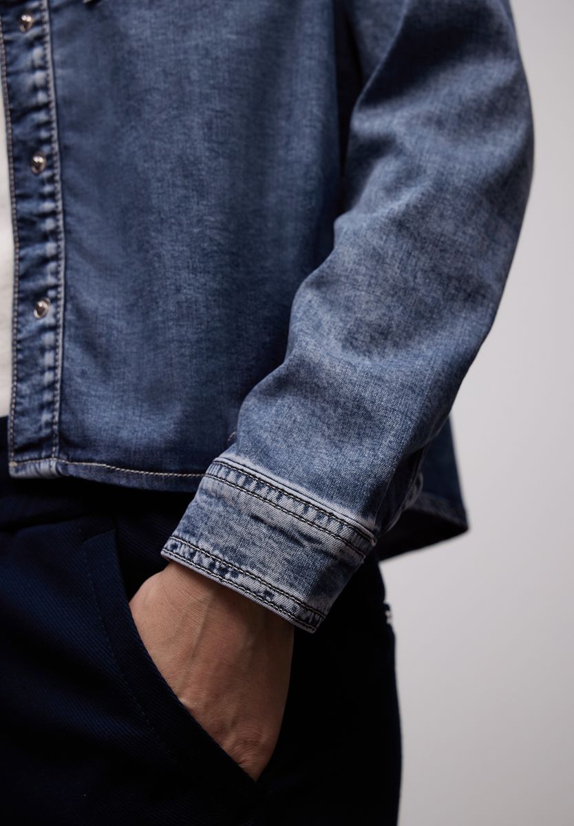 Bluse mit Brusttaschen