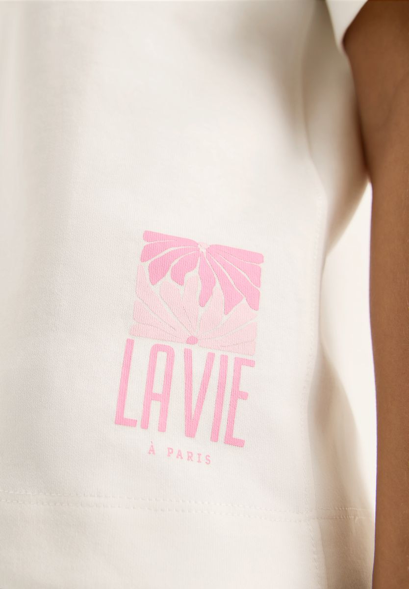 Kurzarm Sweatshirt mit Backprint