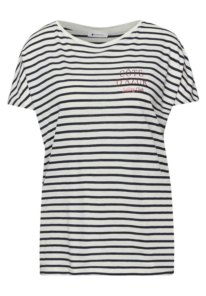 Dropped Shoulder Shirt mit Streifen