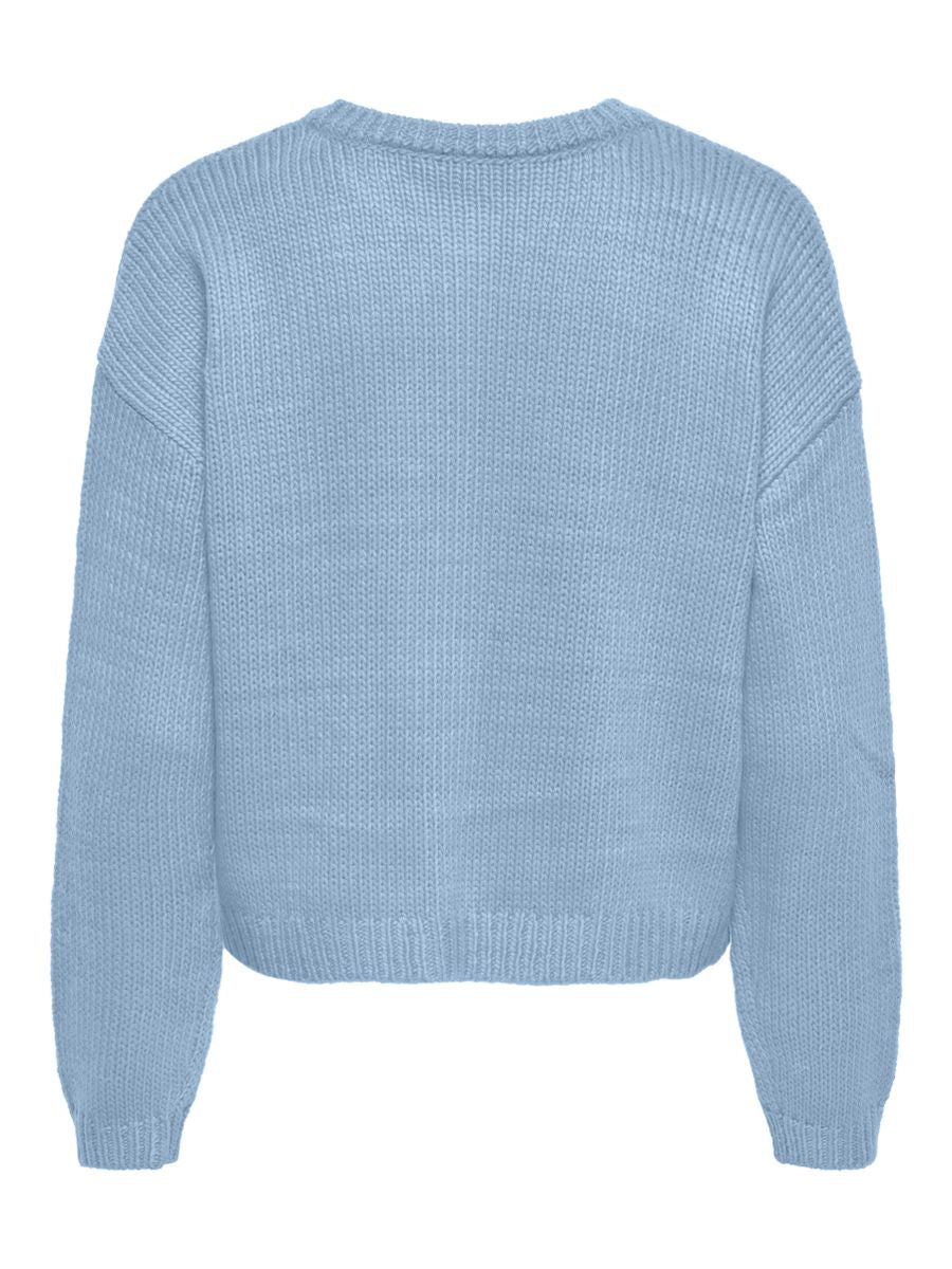 ONLMAILEY LS DETAIL O-NECK CARDI CS KNT