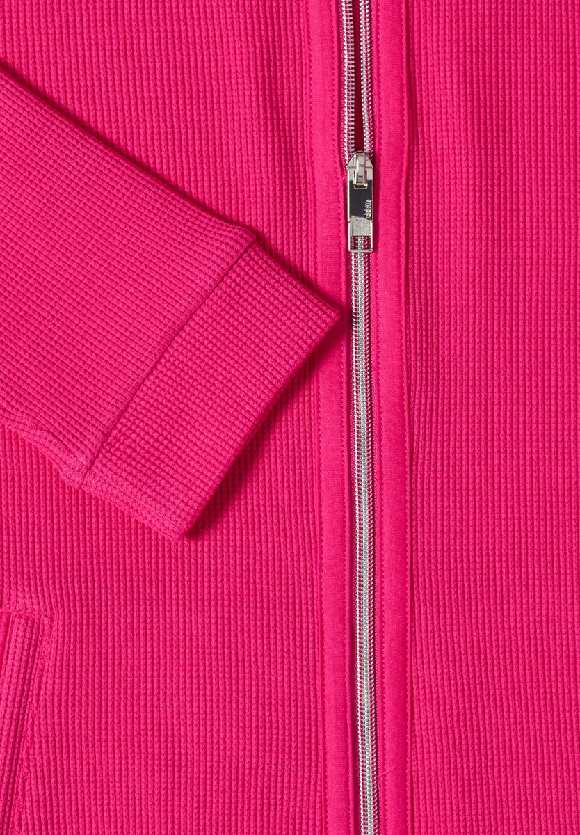 Langarm Jacke mit Kapuze und Taschen