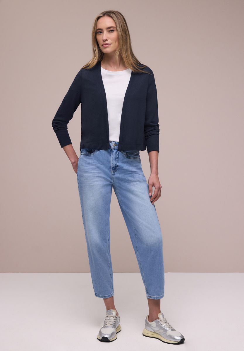 Langarm Jacke in offener Passform