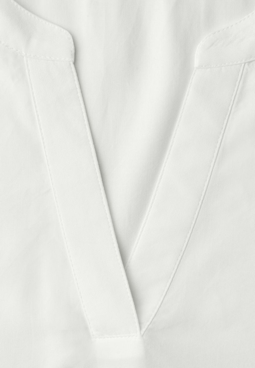 Kurzarm Bluse mit Turn-Up