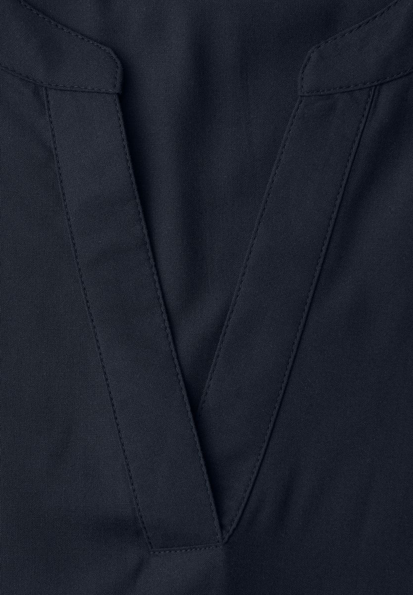 Kurzarm Bluse mit Turn-Up
