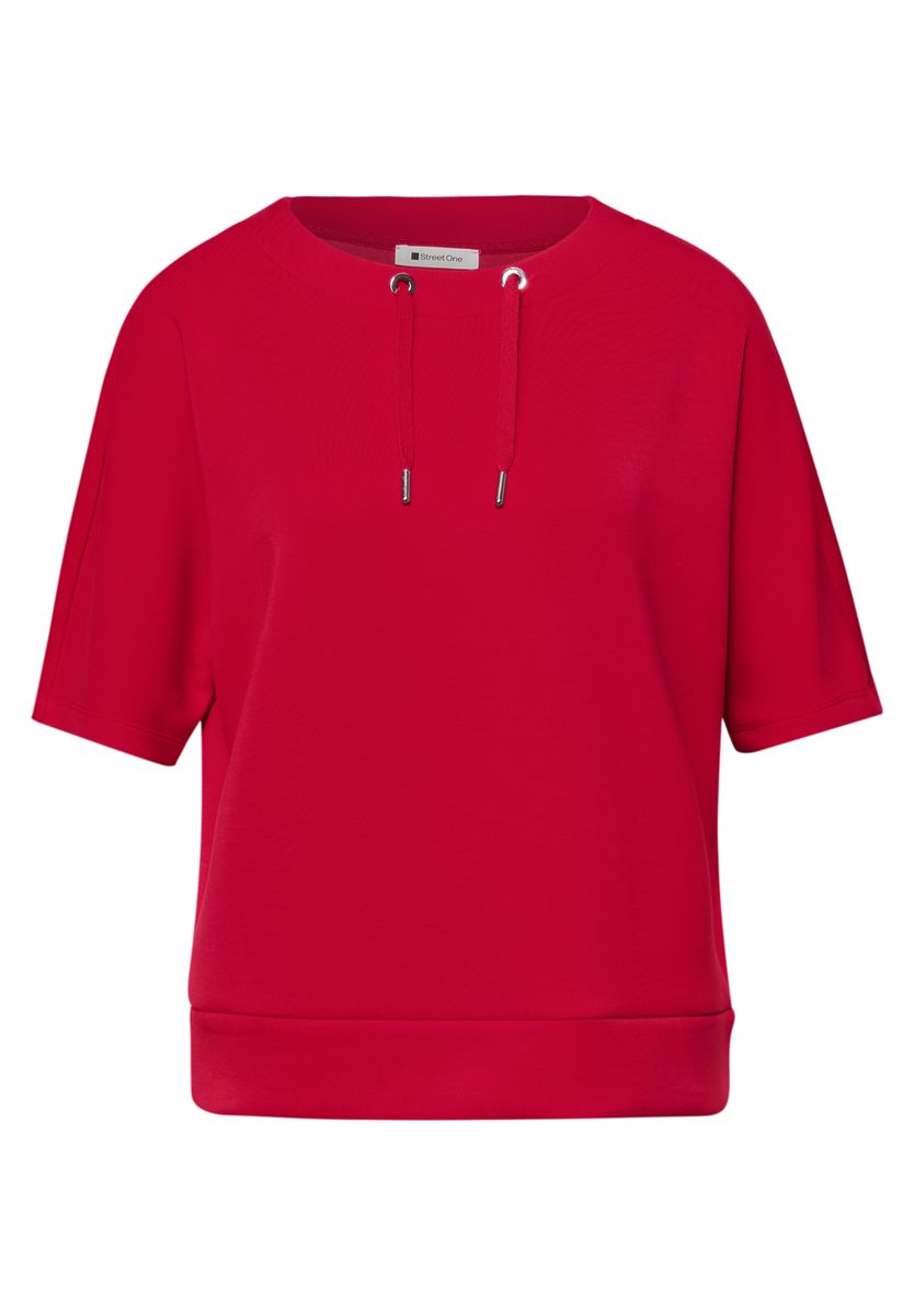 Dropped Shoulder Shirt im Silk-Look