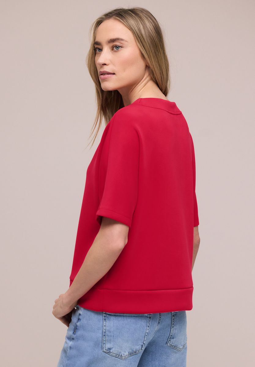 Dropped Shoulder Shirt im Silk-Look