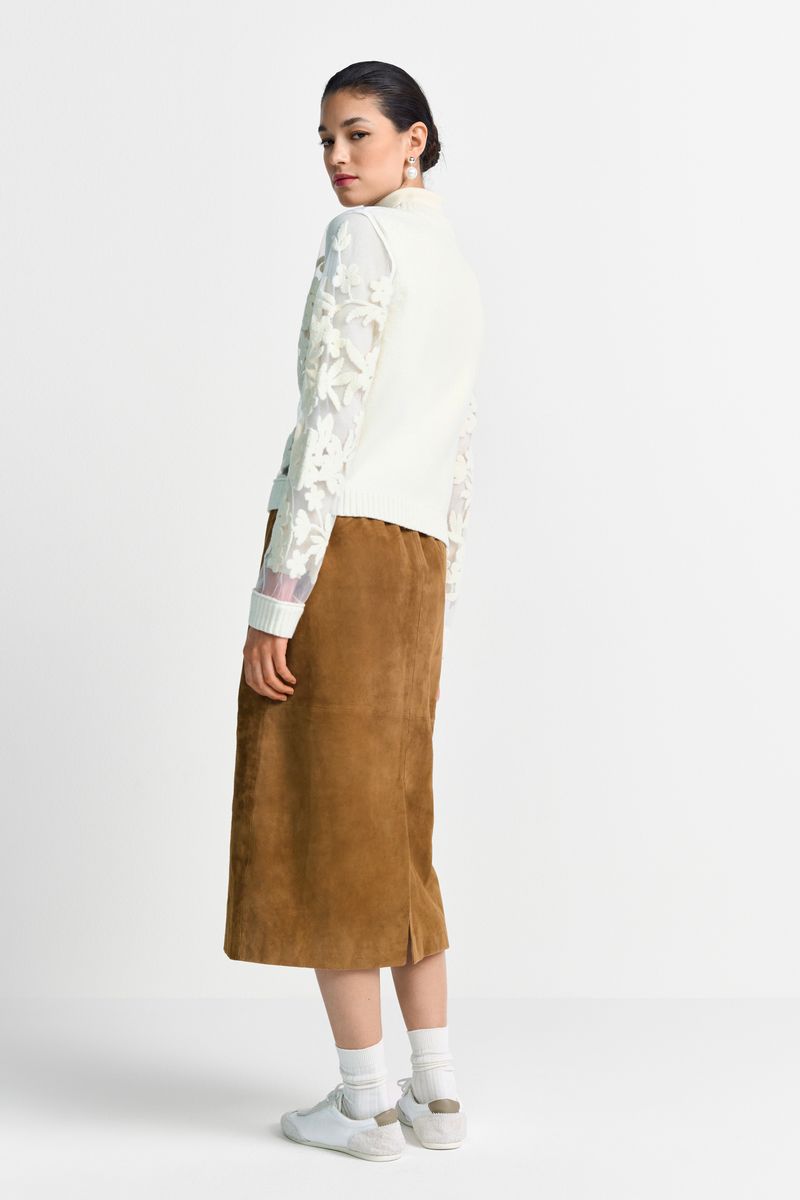 CNK Cardi with Mesh Embro