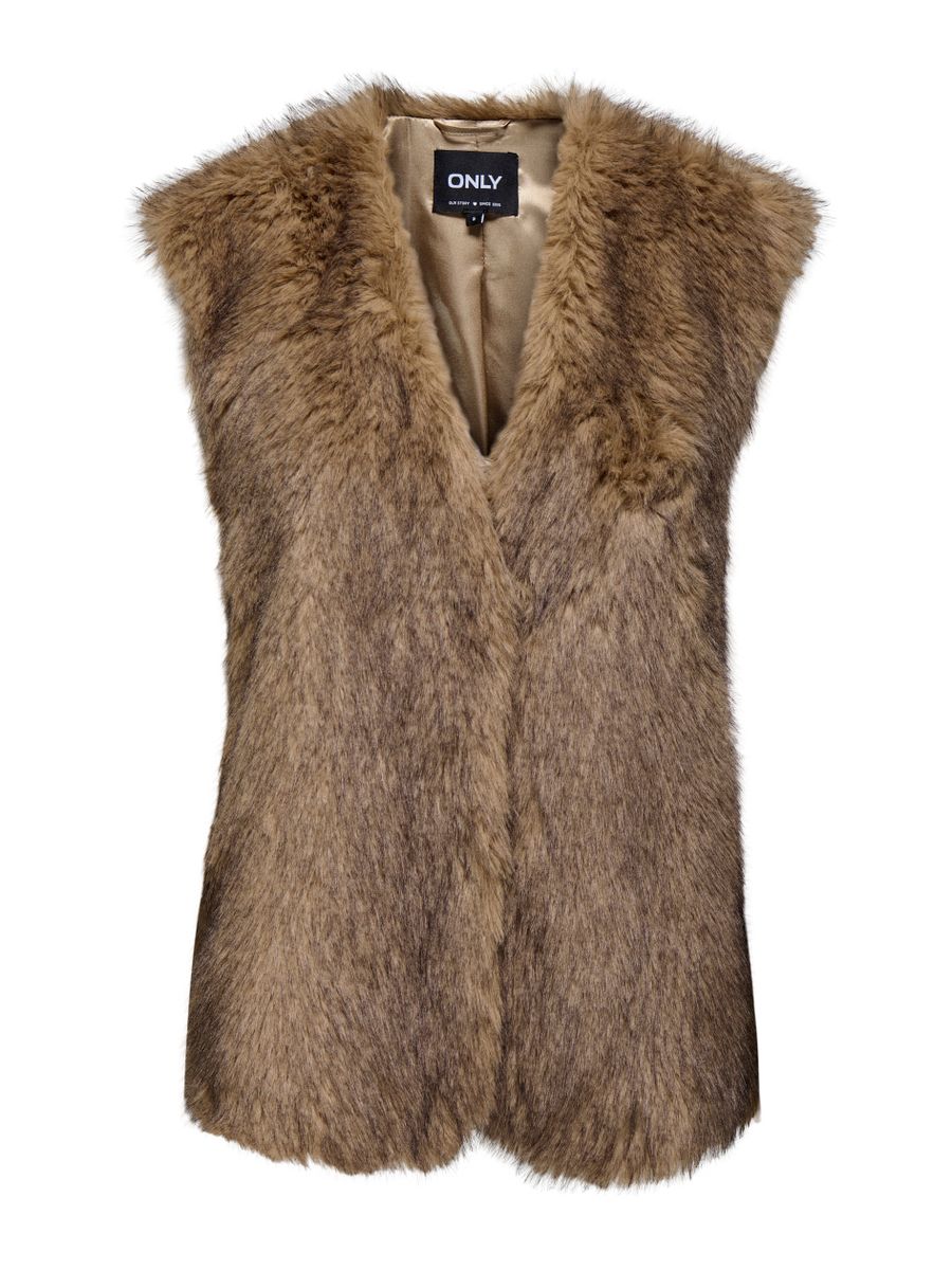 ONLDAWN LIFE FAUX FUR WAISTCOAT OTW