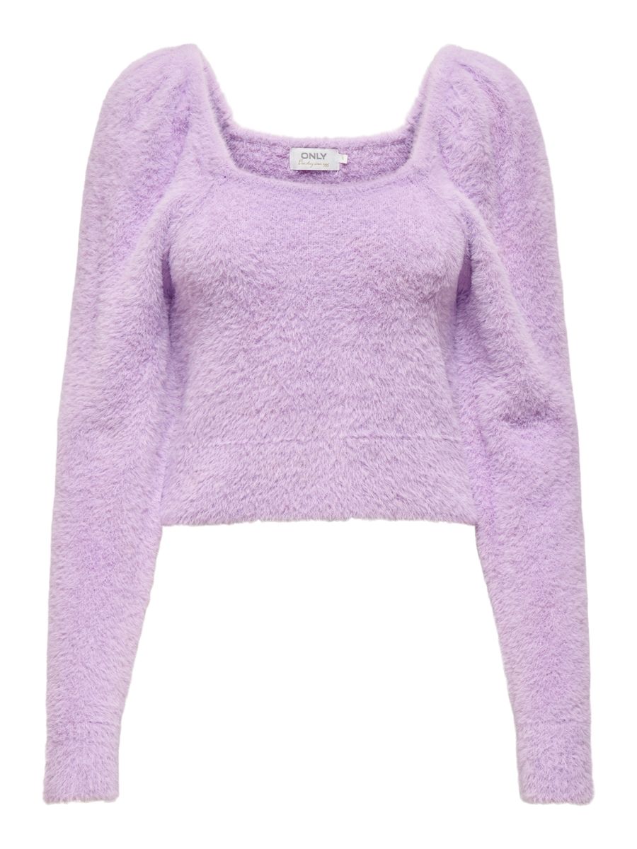 ONLPIUMO L/S SQUARENECK PULLOVER KNT