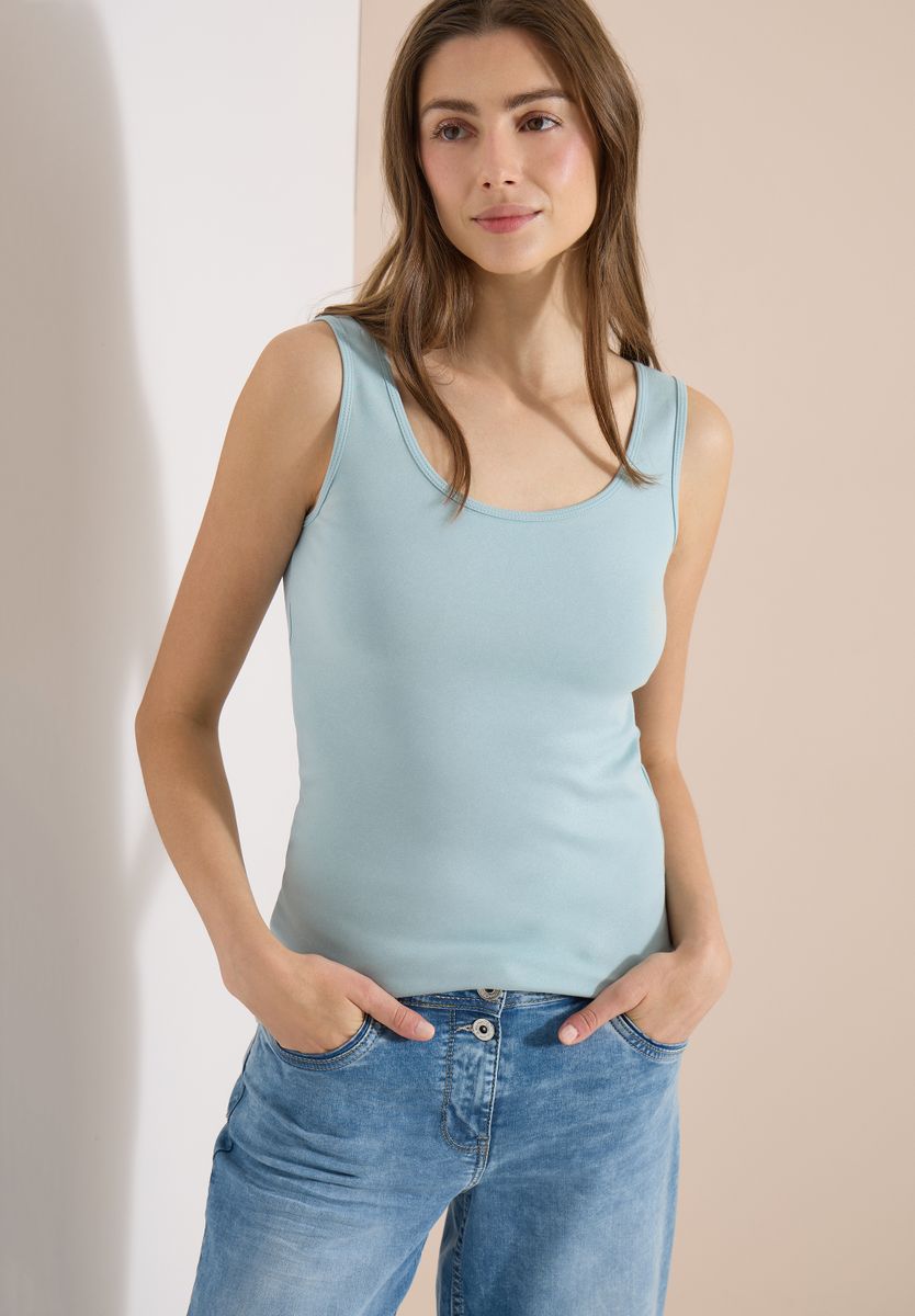 Basic Top aus reiner Baumwolle