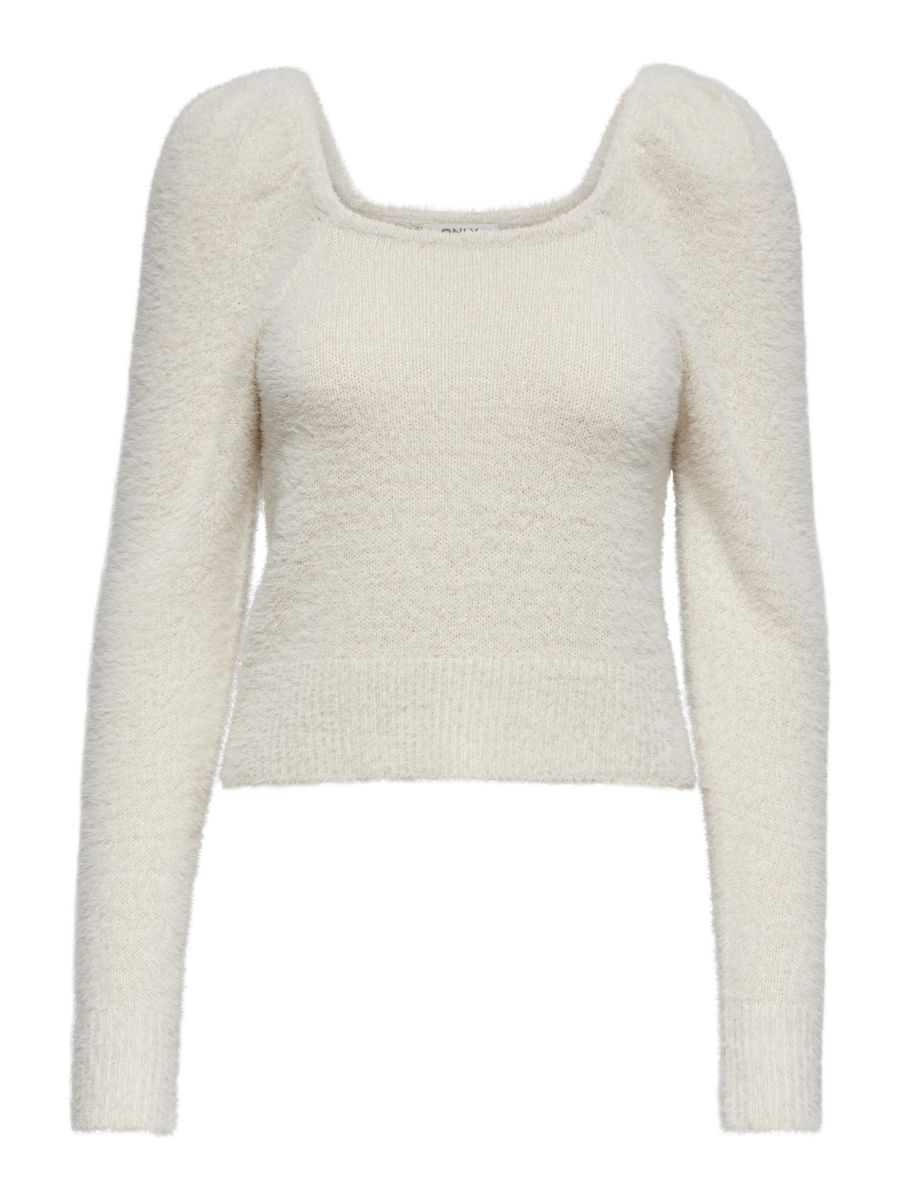 ONLPIUMO L/S SQUARENECK PULLOVER KNT