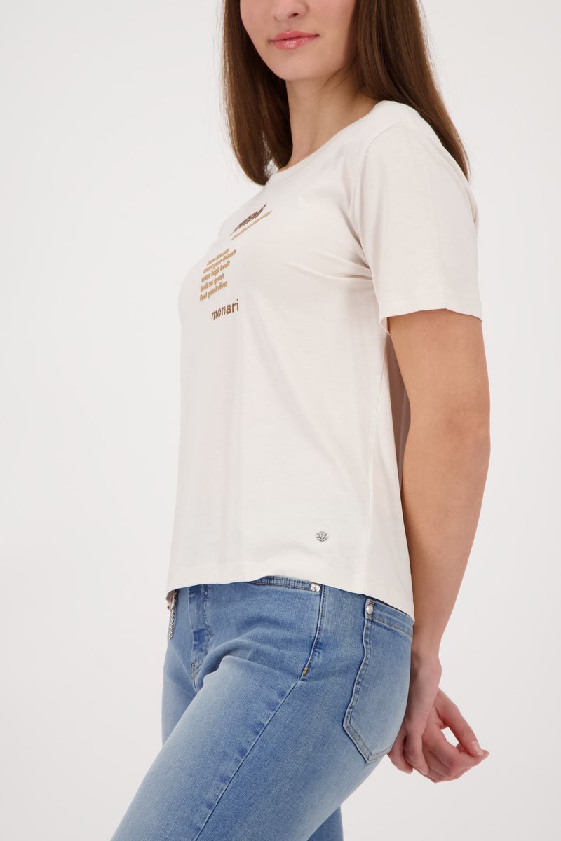 T-Shirt mit Schrift-Details