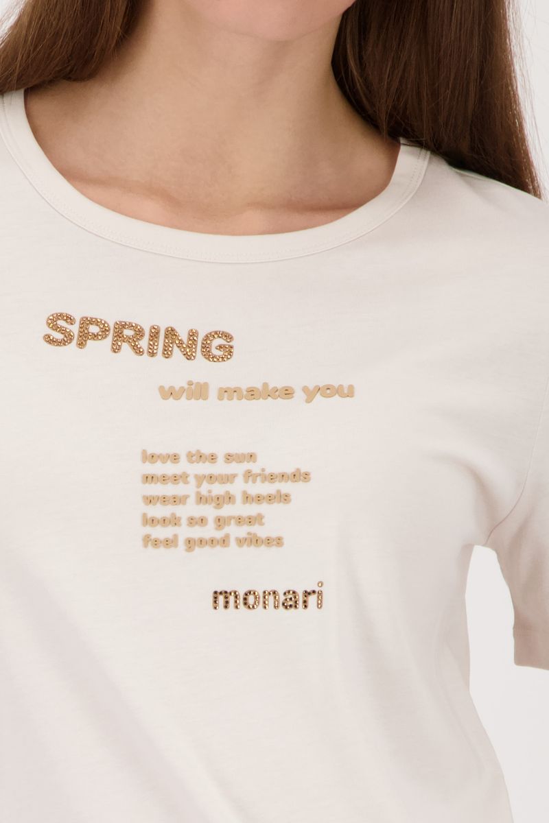 T-Shirt mit Schrift-Details