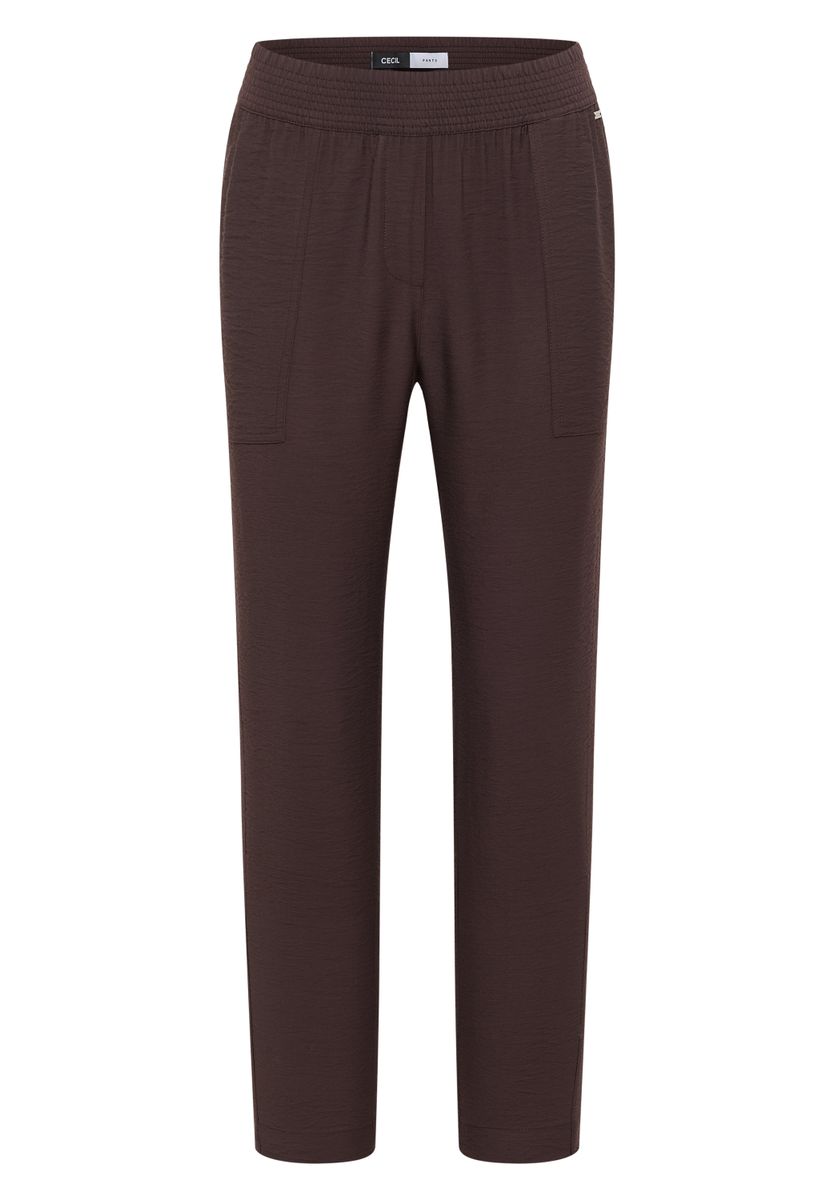 Mid Waist Slim Leg Hose im Loose Fit