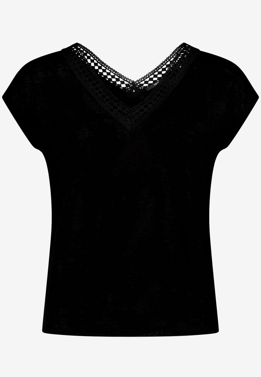 T-Shirt  mit Spitze