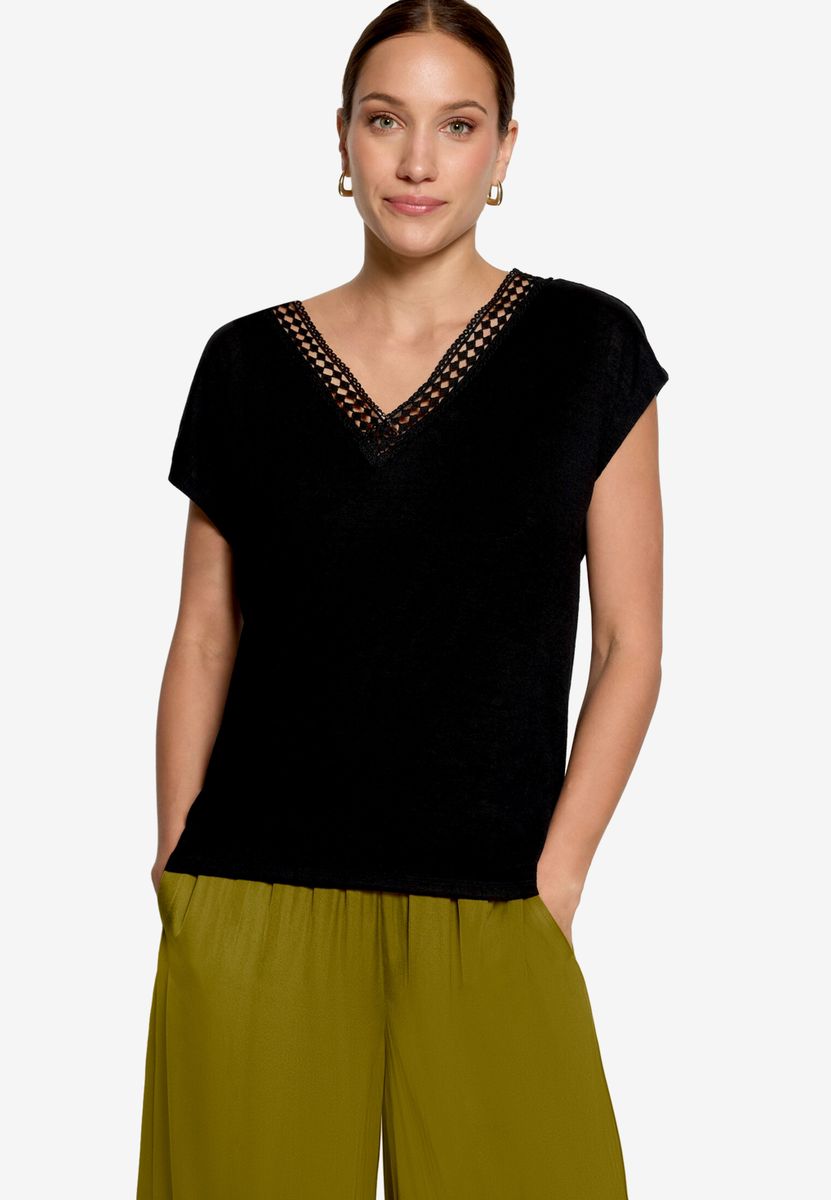 T-Shirt  mit Spitze