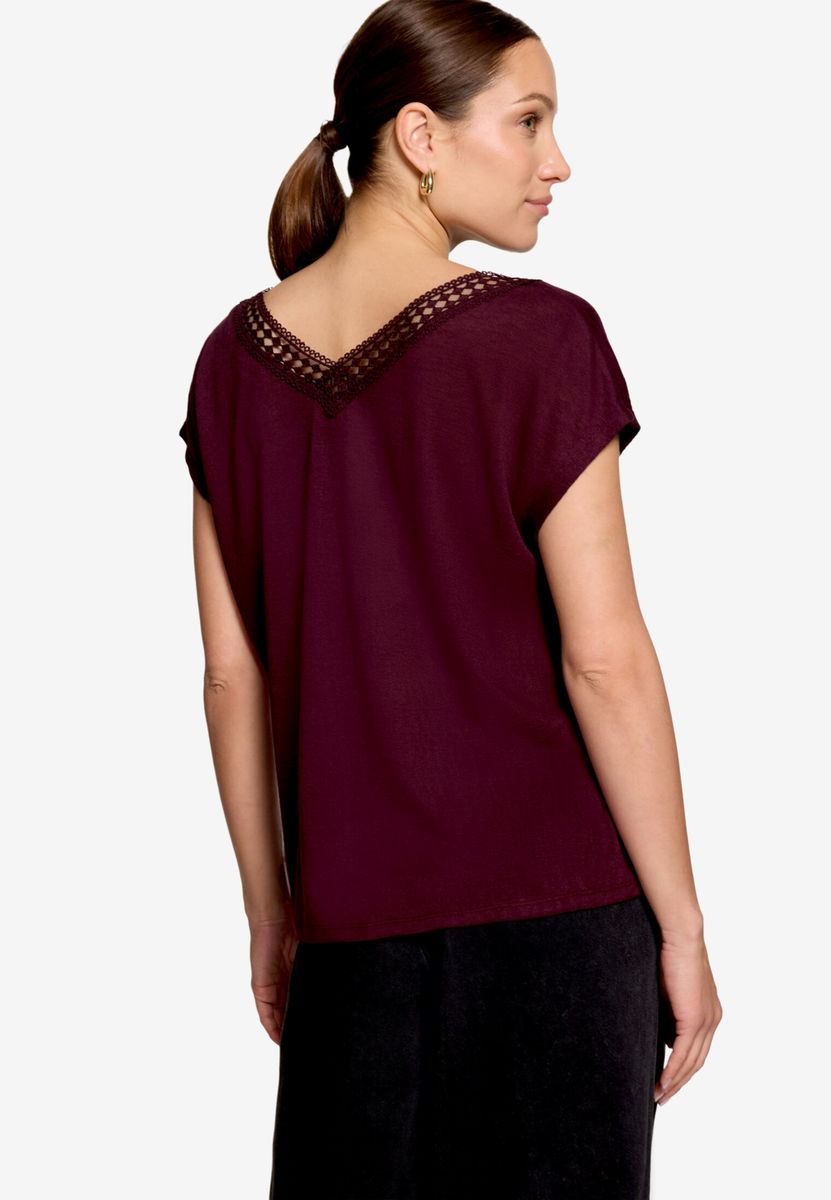 T-Shirt  mit Spitze