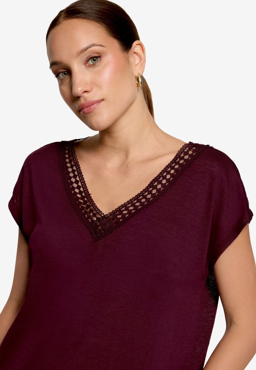 T-Shirt  mit Spitze