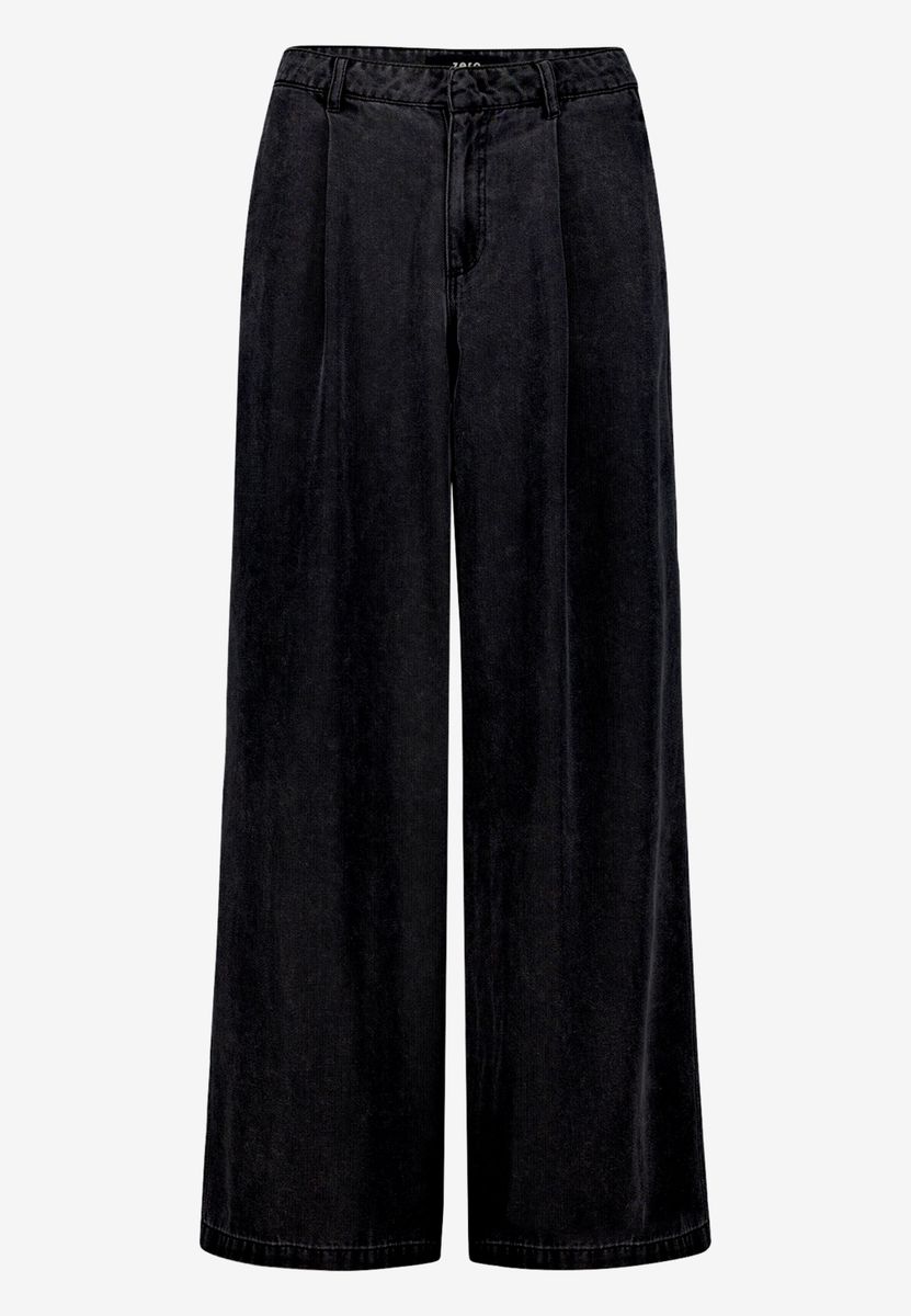 Wideleg-Hose mit Bundfalten