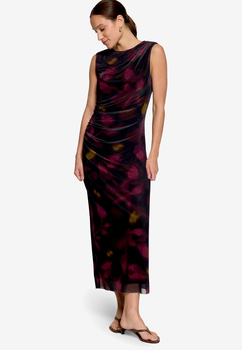 Mesh-Kleid  mit Blumen