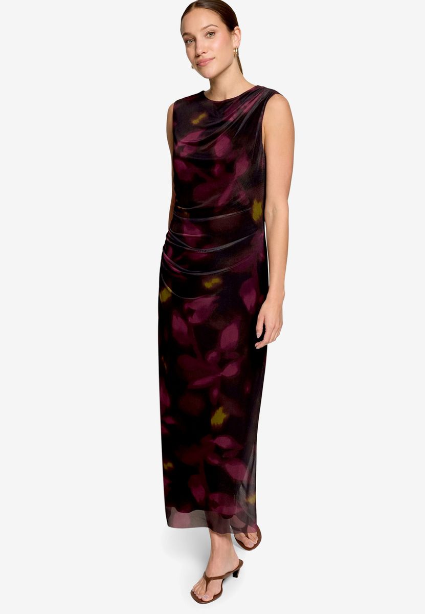 Mesh-Kleid  mit Blumen