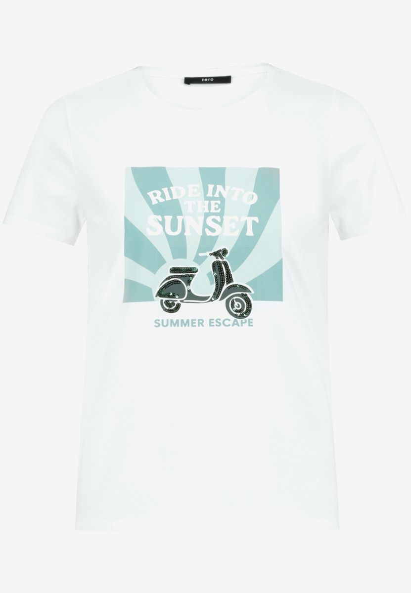 Baumwoll-T-Shirt mit Print