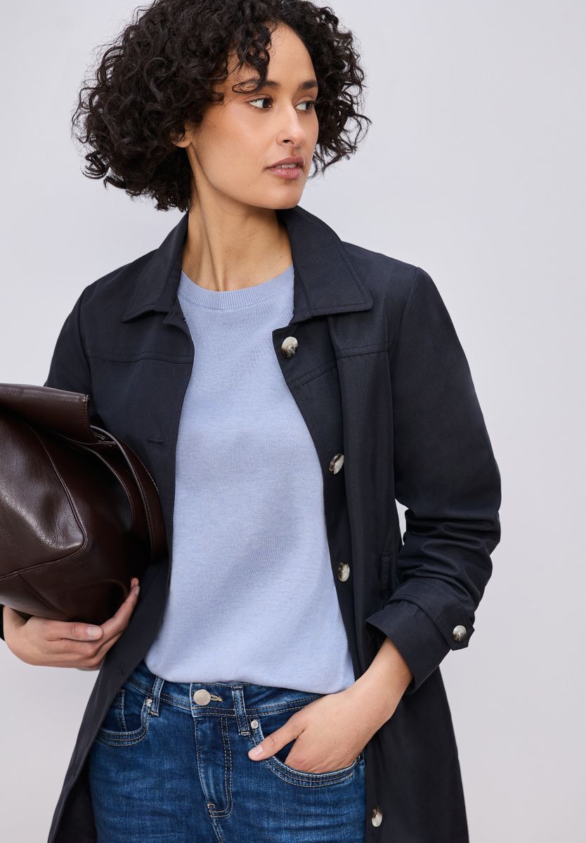 Kurzarm Pullover mit Rundhals