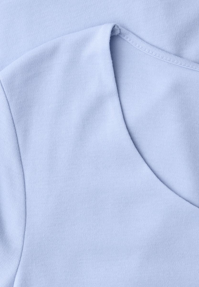 Basic T-Shirt mit Herzausschnitt