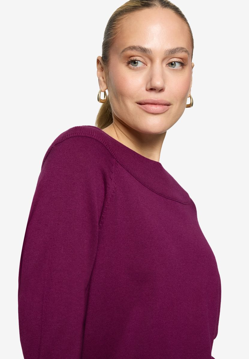 Strickpullover mit Carmenausschnitt