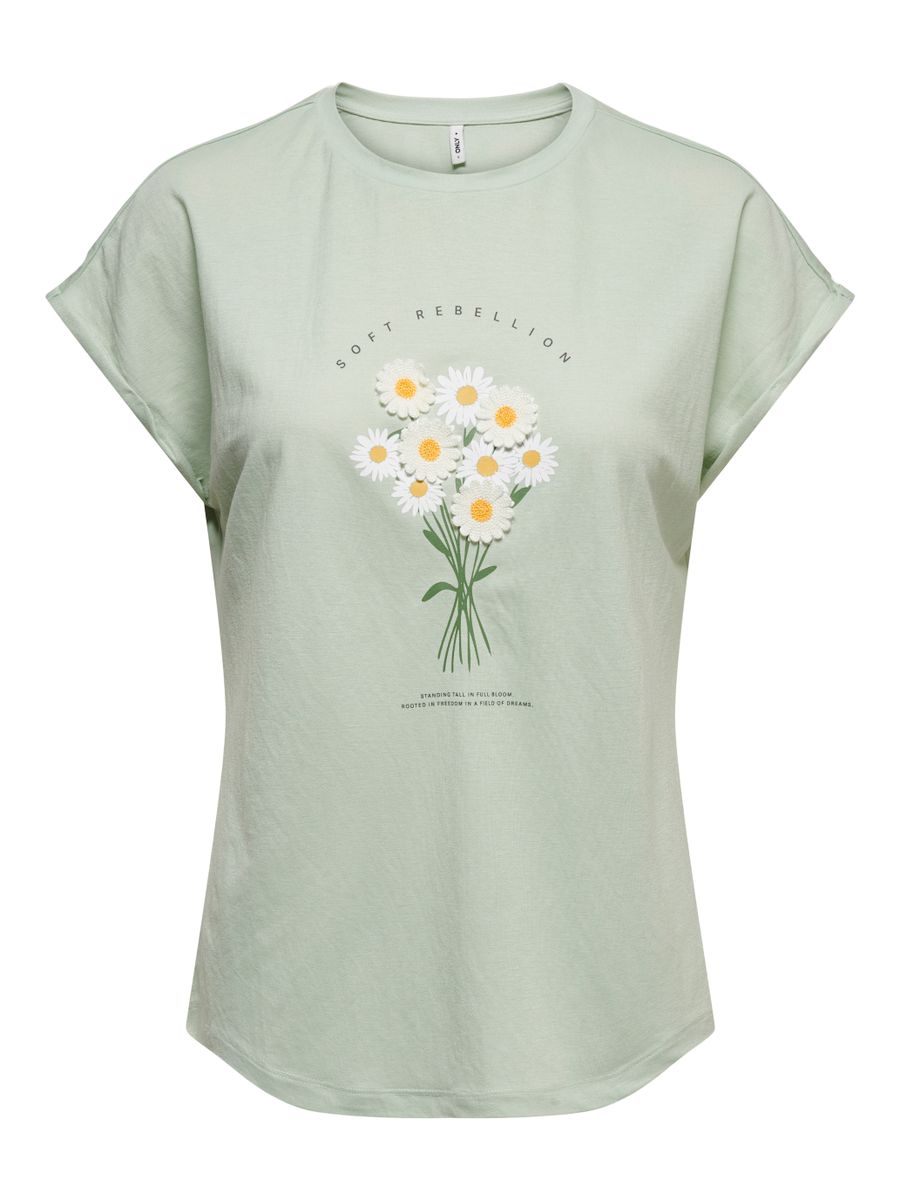 ONLJANY NEW S/S O-NECK PRINT TOP BOX JRS