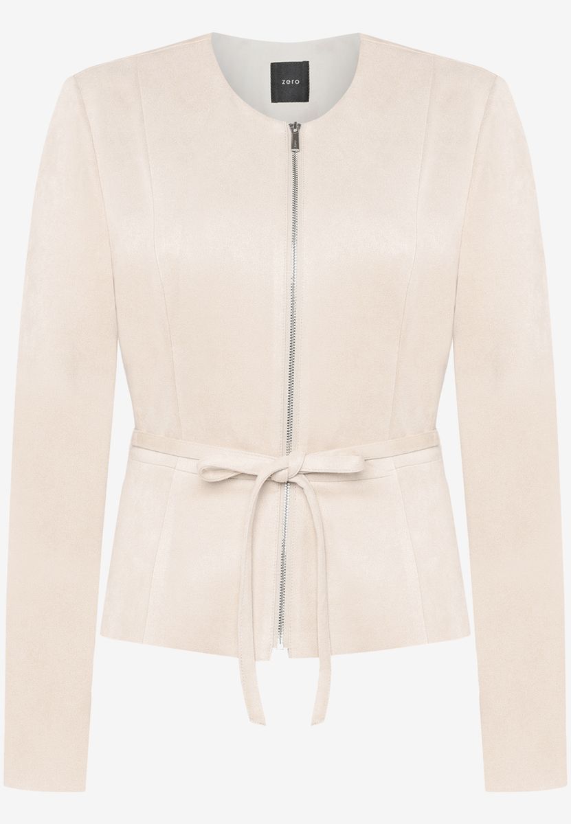 Blazer-Jacke  in Lederoptik
