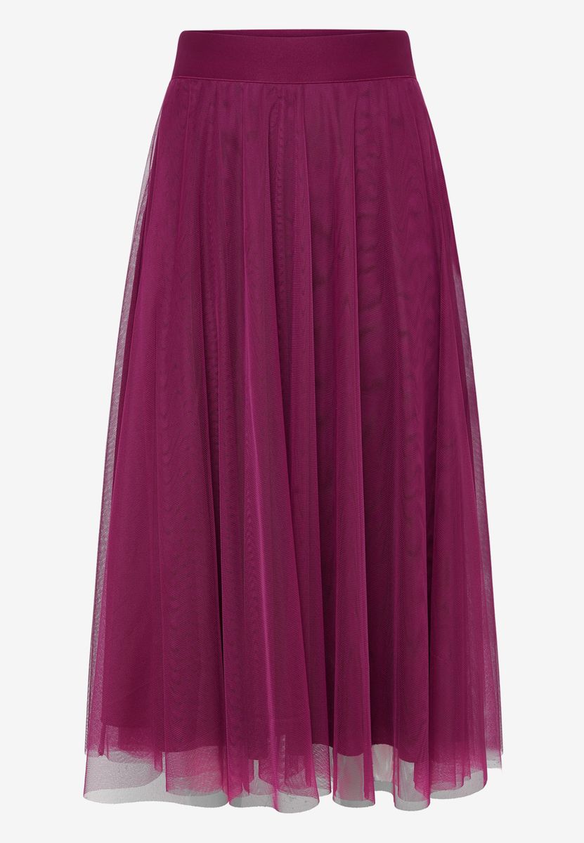 Tüllrock Midi mit Gummibund