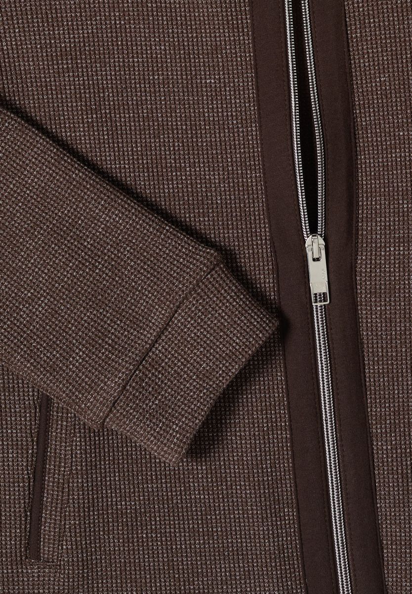 Langarm Jacke mit Kapuze und Taschen