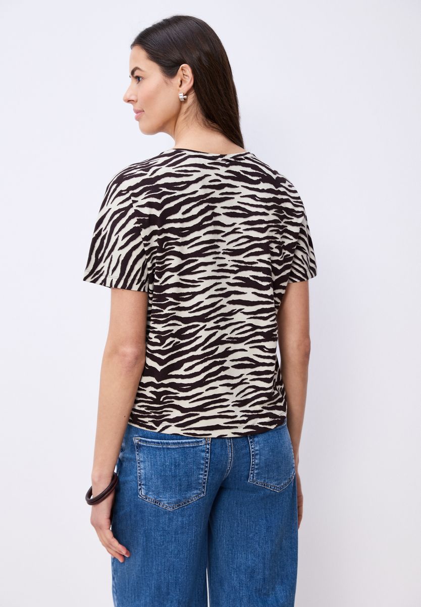 Kurzarm Shirt mit Rundhals und Print