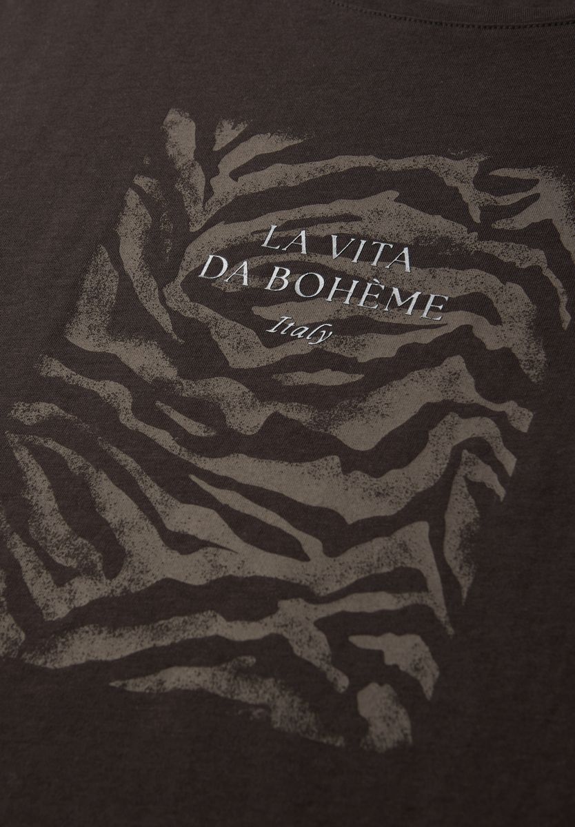 Dropped Shoulder Shirt mit Frontprint