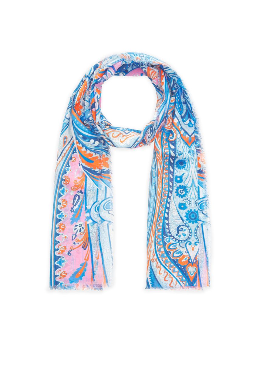 Schal aus Baumwolle  mit Paisley-Muster