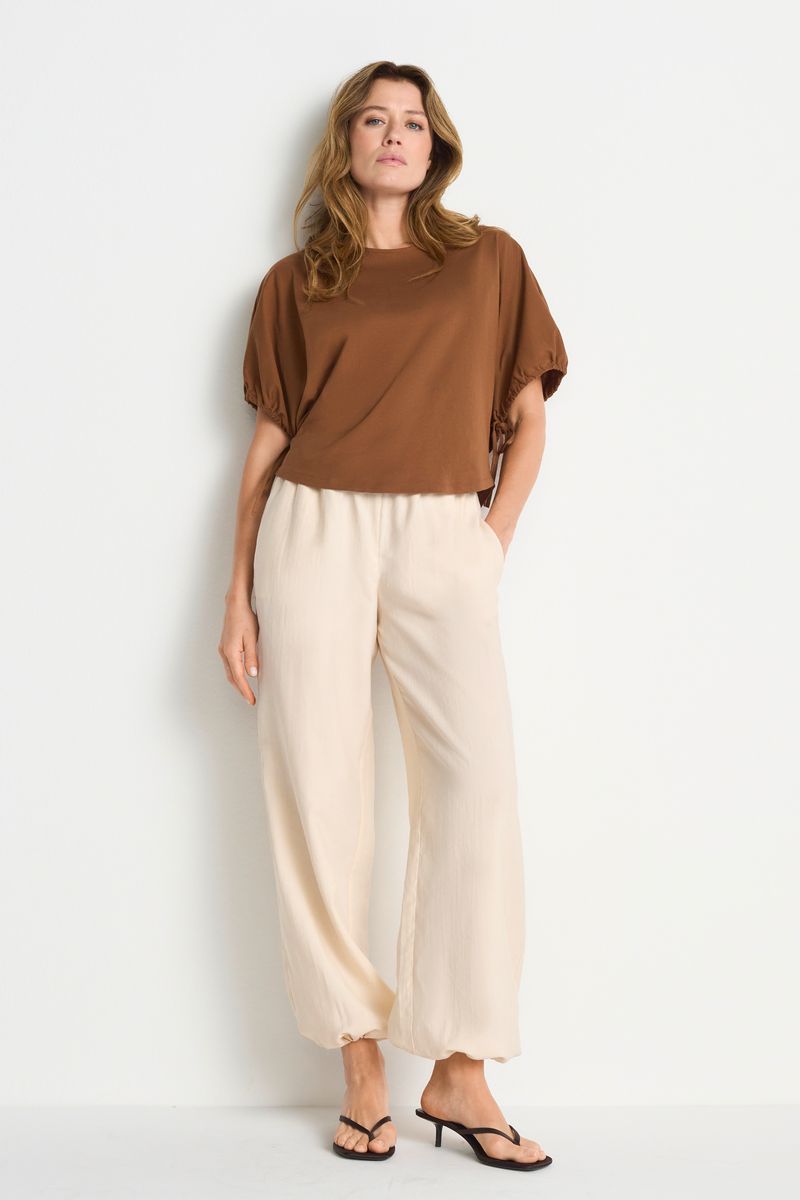 Wide Fit T-Shirt with Woman Print