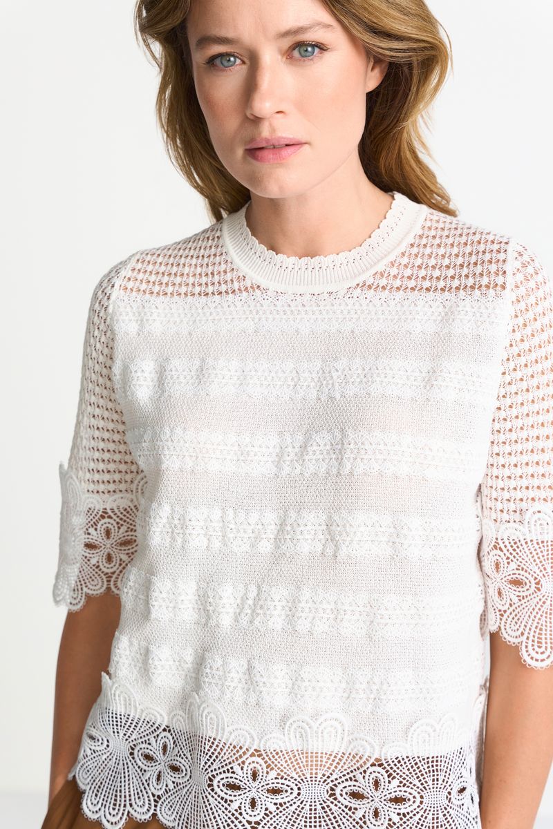 RNK SH SLVS Lace Stitch