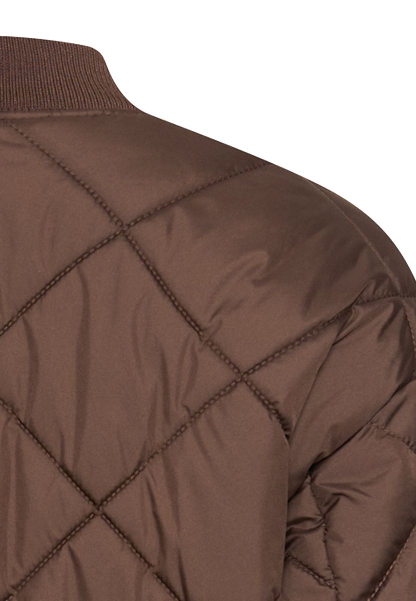 Oversize Bomberjacke mit bedrucktem Futter