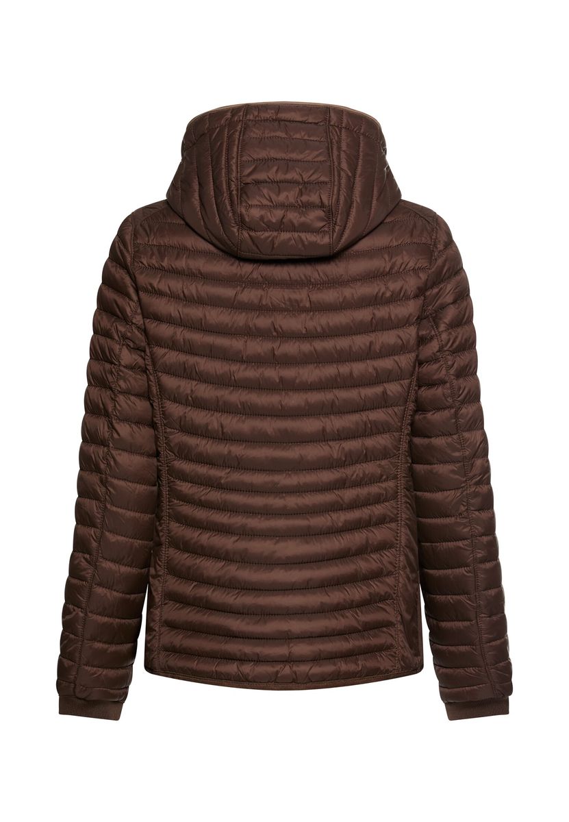 Winddichte Jacke mit seitlichem Strick-Einsatz