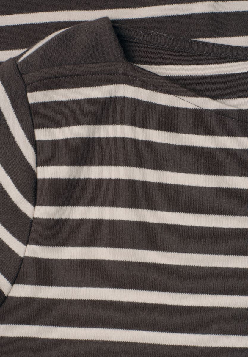 3/4-Arm Shirt mit U-Boot-Ausschnitt