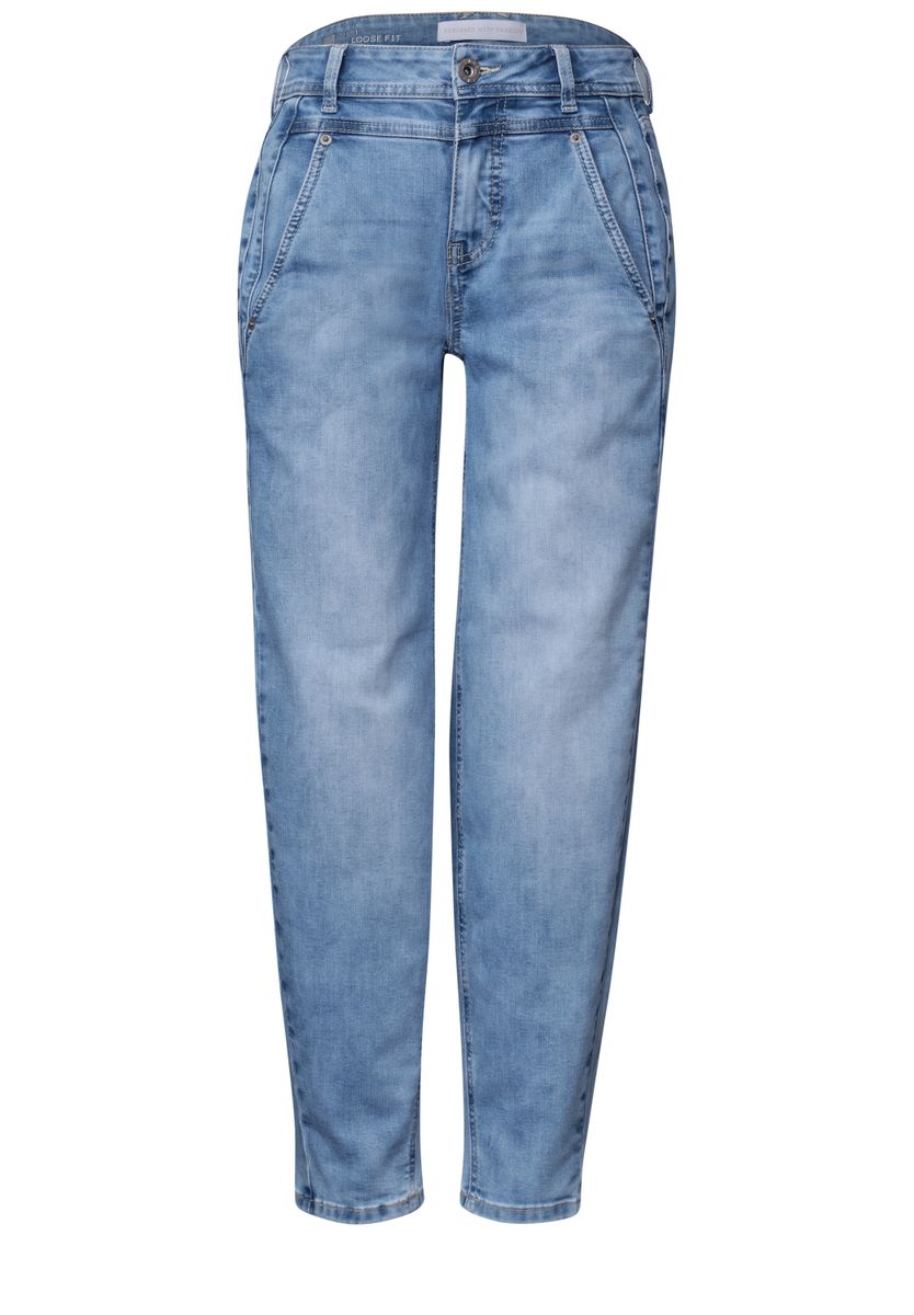 High Waist Barrel Leg Jeans im Loose Fit