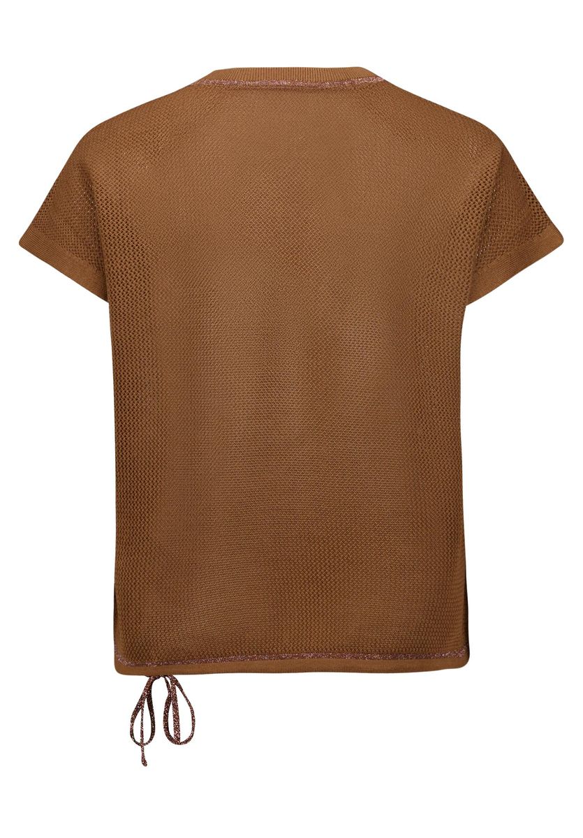Lochstrick-Pullover